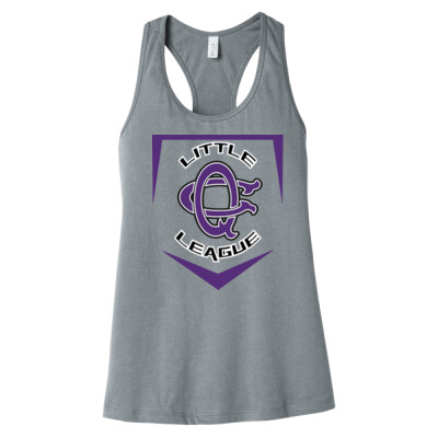 Ladies Jersey Racerback Tank - Grey Thumbnail
