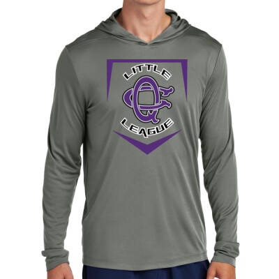 Adult Unisex DriFit Long Sleeve Hoodie - Grey Thumbnail