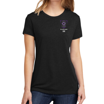 Ladies Left Chest w/ Name/Number 60/40 Blend Next Level Shirt Thumbnail